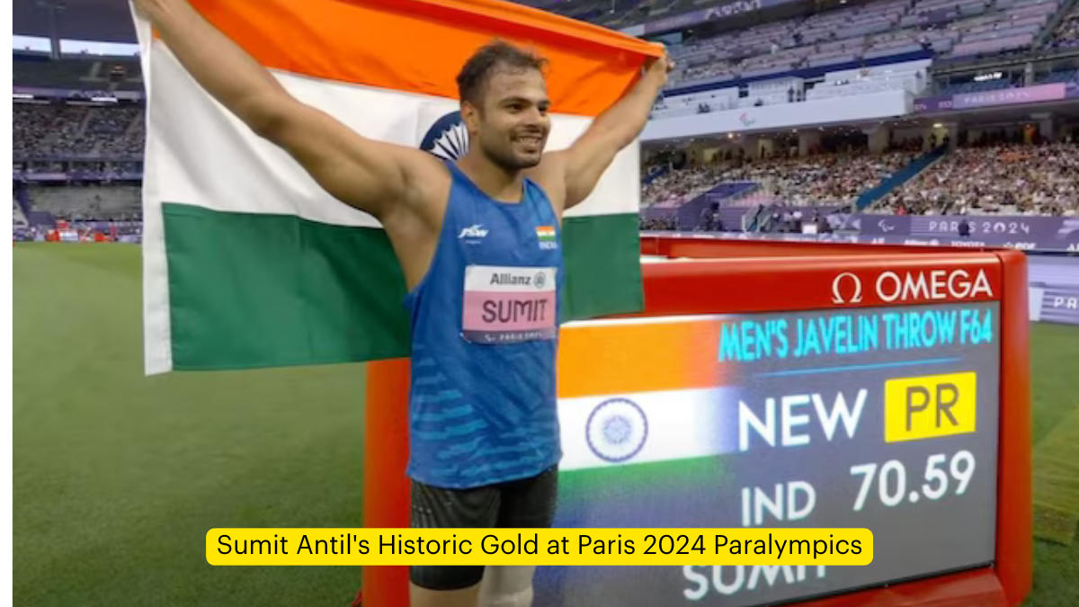 Sumit Antil wins historic gold at Paris 2024 Paralympics