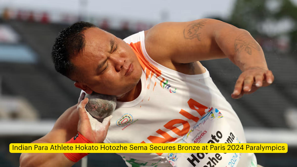 Indian para athlete Hokato Hotozhe Sema wins bronze medal at Paris 2024 Paralympics