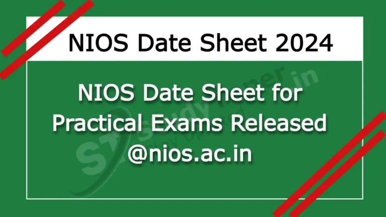 NIOS Date Sheet 2024