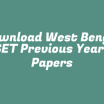 Download West Bengal SET Previous Years Papers