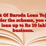 Bank Of Baroda Loan Yojana: Under the scheme, you can take loan up to Rs 10 lakh for business.