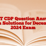 CTET CDP Question Answers with Solutions for December 2024 Exam