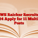 DHFWS Raichur Recruitment 2024 Apply for 11 Multiple Posts