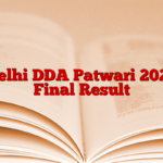 Delhi DDA Patwari 2023 Final Result