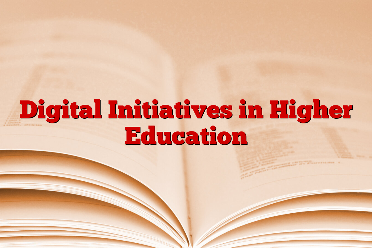 Digital Initiatives in Higher Education