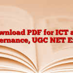 Download PDF for ICT and Governance, UGC NET Exam