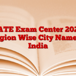 GATE Exam Center 2025, Region Wise City Name in India