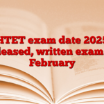 HTET exam date 2025 released, written exam in February