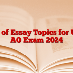 List of Essay Topics for UIIC AO Exam 2024