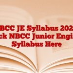 NBCC JE Syllabus 2024, Check NBCC Junior Engineer Syllabus Here