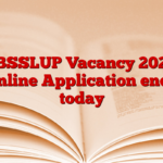 NBSSLUP Vacancy 2024: Online Application ends today