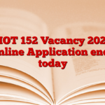 NIOT 152 Vacancy 2024: Online Application ends today