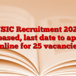 NSIC Recruitment 2024 released, last date to apply online for 25 vacancies