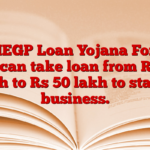 PMEGP Loan Yojana Form: You can take loan from Rs 20 lakh to Rs 50 lakh to start a business.