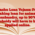 Pashu Loan Yojana: For taking loan for animal husbandry, up to 90% subsidy will have to be applied online.