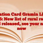 Ration Card Gramin List 2025: New list of rural ration card released, see your name now