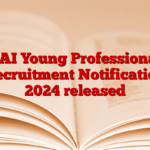 SAI Young Professional Recruitment Notification 2024 released