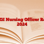 SGPGI Nursing Officer Result 2024