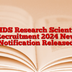 SHDS Research Scientist Recruitment 2024 New Notification Released