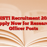 THSTI Recruitment 2024 Apply Now for Research Officer Posts