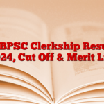 WBPSC Clerkship Result 2024, Cut Off & Merit List