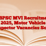 WBPSC MVI Recruitment 2025, Motor Vehicle Inspector Vacancies Soon