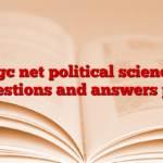 ugc net political science questions and answers pdf