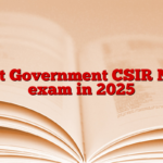 Best Government CSIR NET exam in 2025