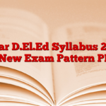 Bihar D.El.Ed Syllabus 2025 & New Exam Pattern PDF