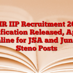 CSIR IIP Recruitment 2025 Notification Released, Apply Online for JSA and Junior Steno Posts