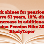 Luck shines for pensioners above 63 years, 10% direct increase in additional pension Pension Hike 2025 – StudyToper