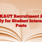 MAKAUT Recruitment 2025 Apply for Student Internship Posts