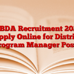 MBDA Recruitment 2025 Apply Online for District Program Manager Posts