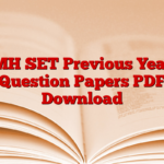 MH SET Previous Year Question Papers PDF Download