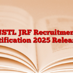 NSTL JRF Recruitment Notification 2025 Released