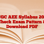 ONGC AEE Syllabus 2025, Check Exam Pattern & Download PDF