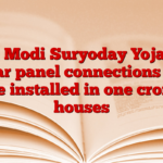 PM Modi Suryoday Yojana: Solar panel connections will be installed in one crore houses