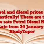 Petrol and diesel prices fall drastically! These are the new rate Petrol Diesel New Rate from 24 January – StudyToper