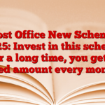 Post Office New Scheme 2025: Invest in this scheme for a long time, you get a fixed amount every month.