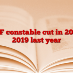 RPF constable cut in 2025, 2019 last year