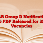 RRB Group D Notification 2025 PDF Released for 32438 Vacancies