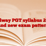 Railway PGT syllabus 2025 and new exam pattern