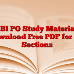 SBI PO Study Material, Download Free PDF for All Sections