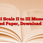 SBI Scale II to III Memory Based Paper, Download PDF