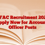 SFAC Recruitment 2025 Apply Now for Accounts Officer Posts