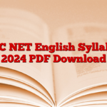 UGC NET English Syllabus 2024 PDF Download