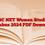 UGC NET Women Studies Syllabus 2024 PDF Download