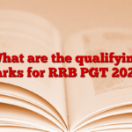 What are the qualifying marks for RRB PGT 2025?