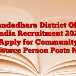 Anandadhara District Office Nadia Recruitment 2025 Apply for Community Resource Person Posts Now