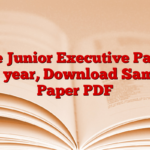 Aye Junior Executive Paper last year, Download Sample Paper PDF